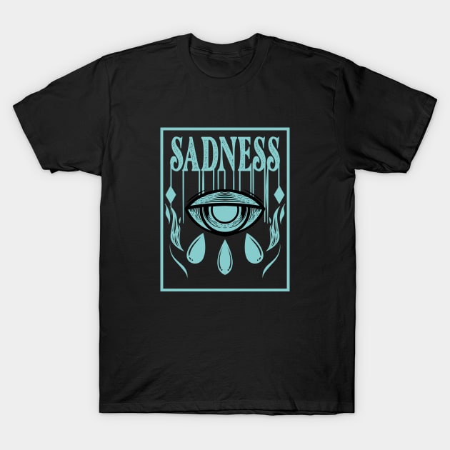 Vintage - Sadness Eye T-Shirt by Harrisaputra